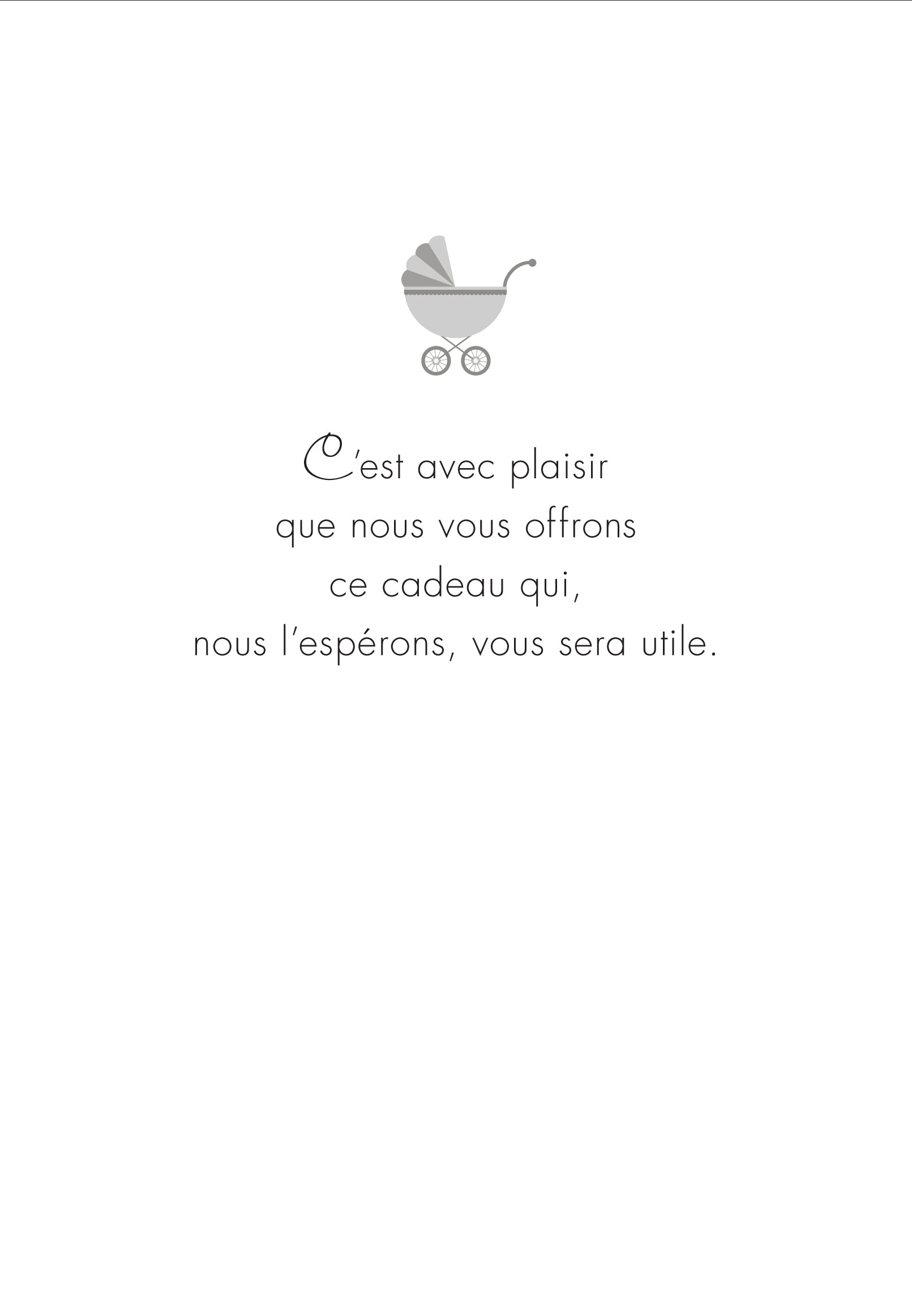 SHOWER - CARTE DE SHOWER DE BÉBÉ