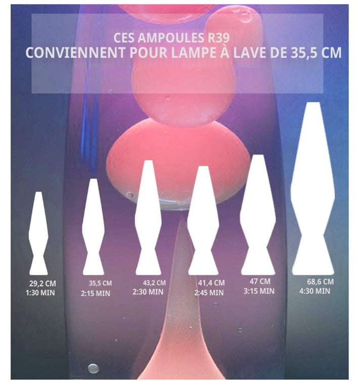 AMPOULE DE RECHANGE POUR LAVA LAMP