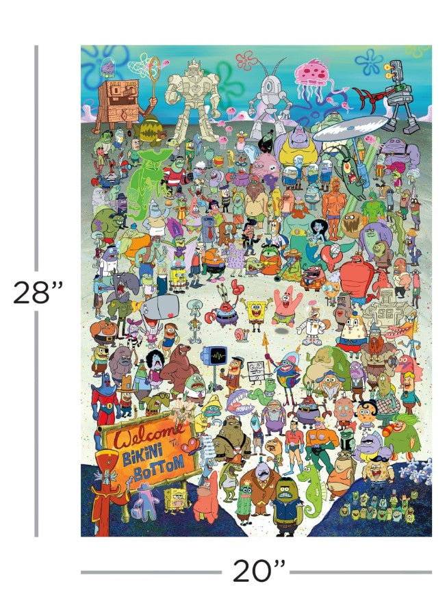AQUARIUS JIGSAW PUZZLE 1000 PIECES - SPONGEBOB SQUAREPANTS #65361
