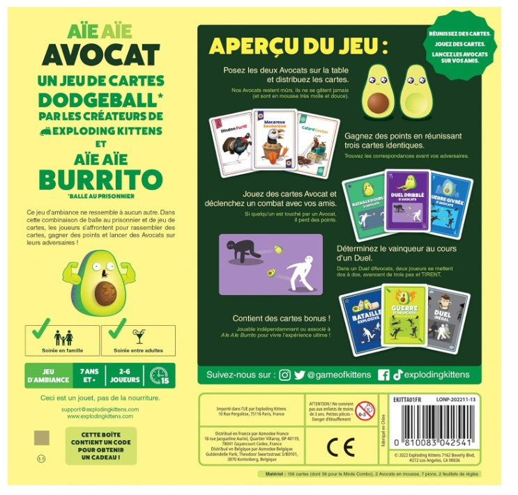 JEU AIE AIE AVOCAT - Version française