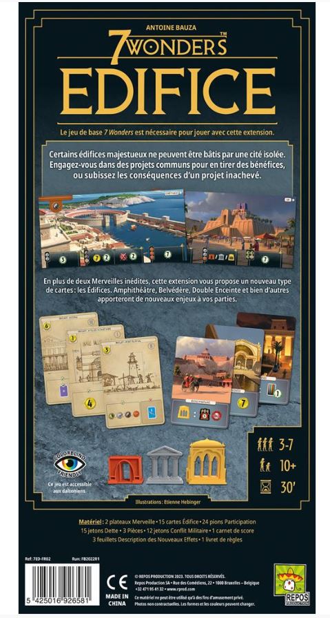 7 WONDERS GAME - EDIFICE EXPANSION (EN)