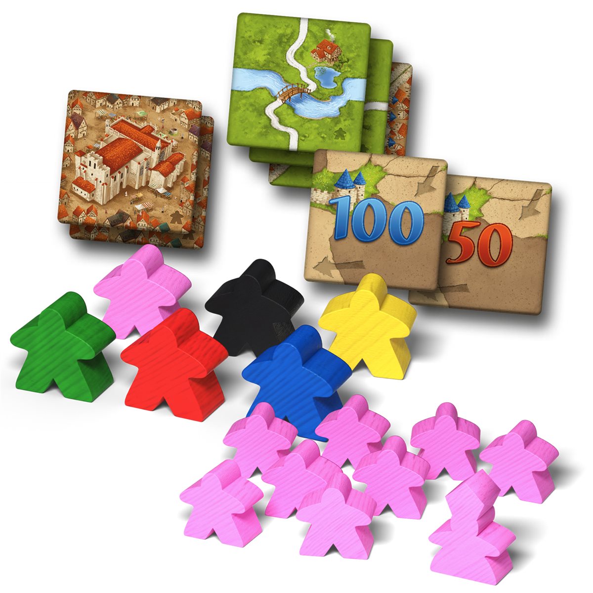JEU CARCASSONNE - EXTENSION 1 : AUBERGES ET CATHÉDRALES