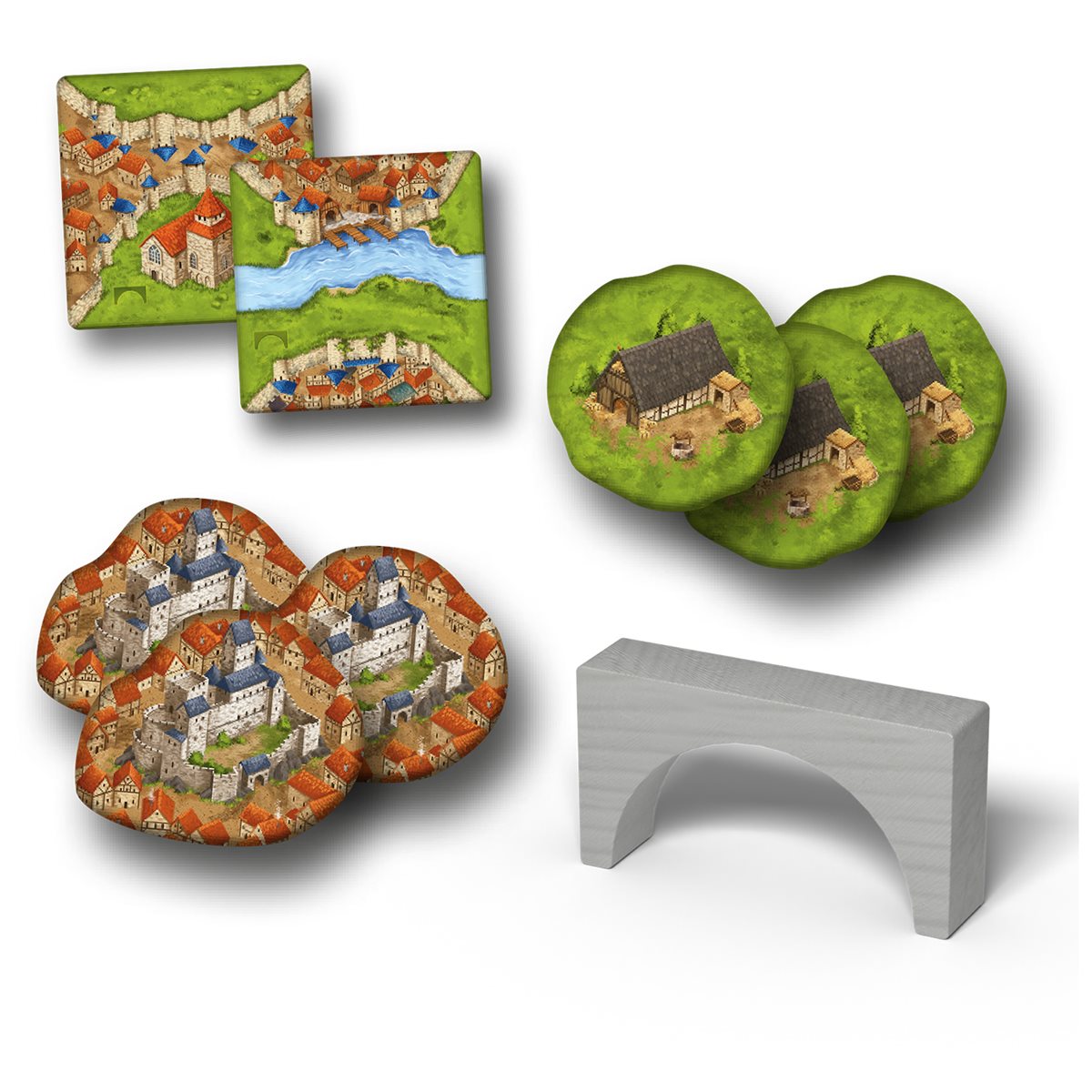 CARCASSONNE - EXPANSION 8: BRIDGES, FORTS & BAZAARS / BRIDGES & CASTLES