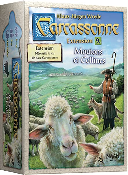 JEU CARCASSONNE - EXTENSION 9 : MOUTONS ET COLLINES