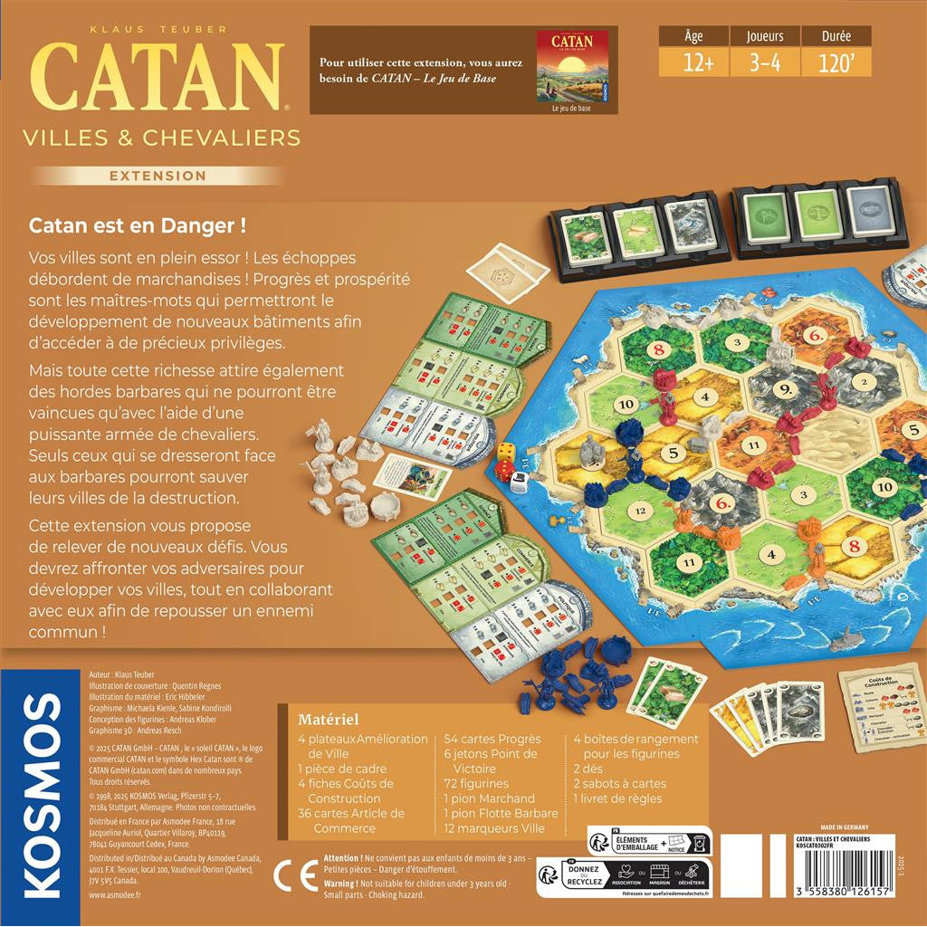 JEU CATAN - EXTENSION : VILLES ET CHEVALIERS