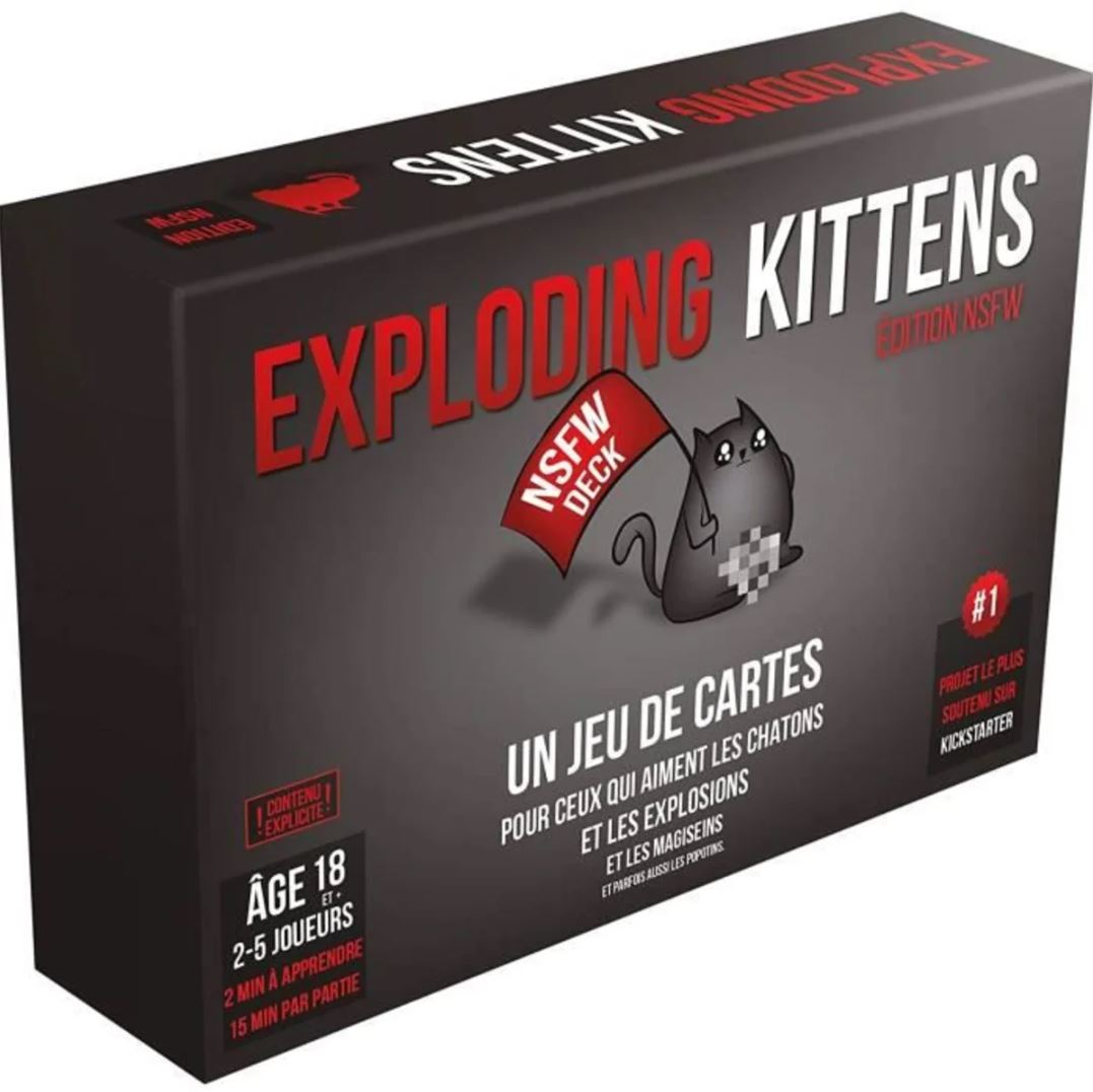 JEU EXPLODING KITTENS - ÉDITION NSFW
