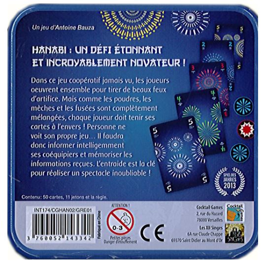 JEU HANABI