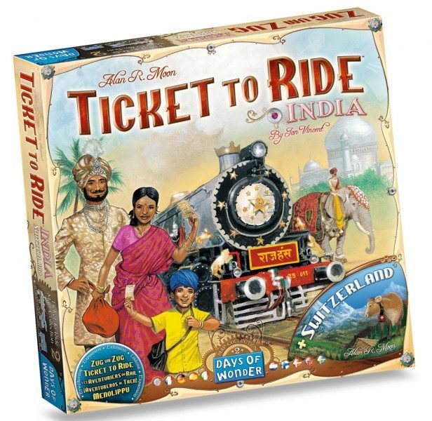 JEU LES AVENTURIERS DU RAIL - EXTENSION : INDE SWITZERLAND - Version multilingue
