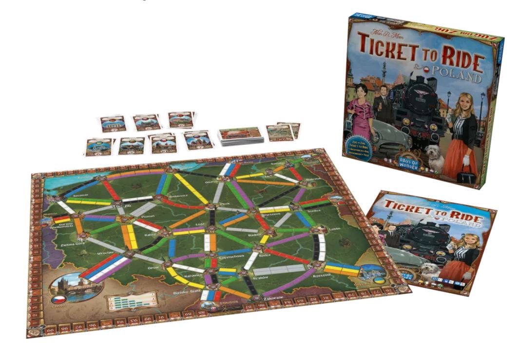 JEU LES AVENTURIERS DU RAIL - MAP #6.5 - POLAND (EXPANSION) - Version multilingue