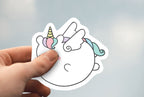 AUTOCOLLANT - LICORNE POTELÉ