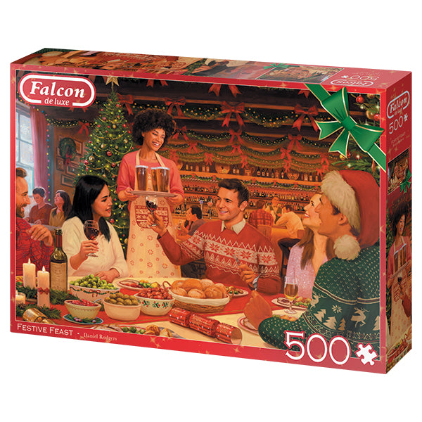 FALCON JIGSAW PUZZLE 500 PIECES - SANTA BY THE CHRISTMAS TREE (CHRISTMAS)