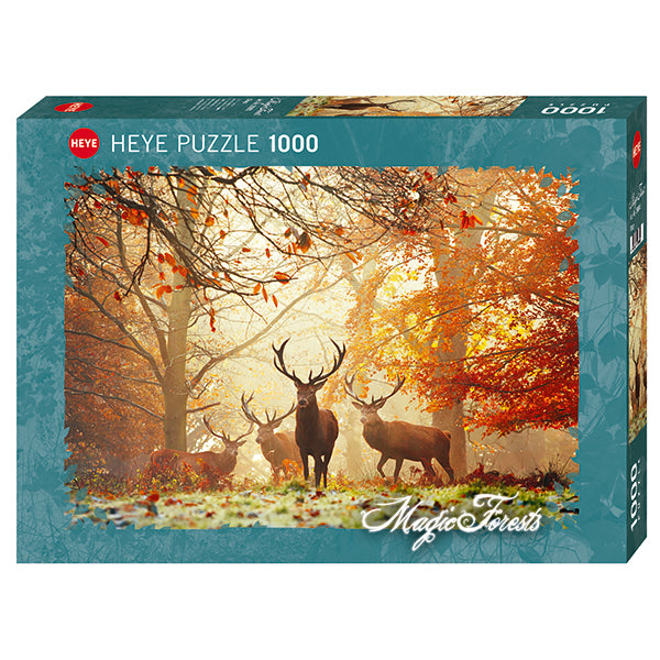 HEYE JIGSAW PUZZLE 1000 PIECES - FOREST WITH DEER #78-29805