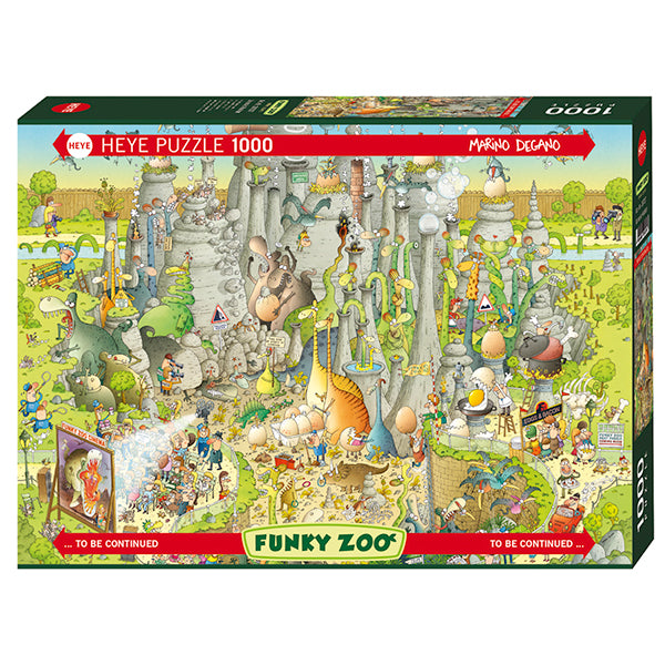 HEYE CASSE-TÊTE 1000 PIÈCES - JURASSIC HABITAT STANDARD (FUNKY ZOO) #78-29727