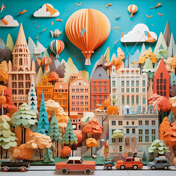 HEYE JIGSAW PUZZLE 1000 PIECES - PAPER-LIKE, TOWNSCAPE #78-30072
