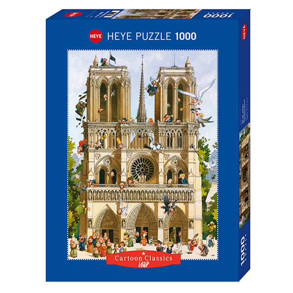 HEYE CASSE-TÊTE 1000 PIÈCES - VIVE NOTRE DAME! - LOUP COMIC CARTOON #78-29905