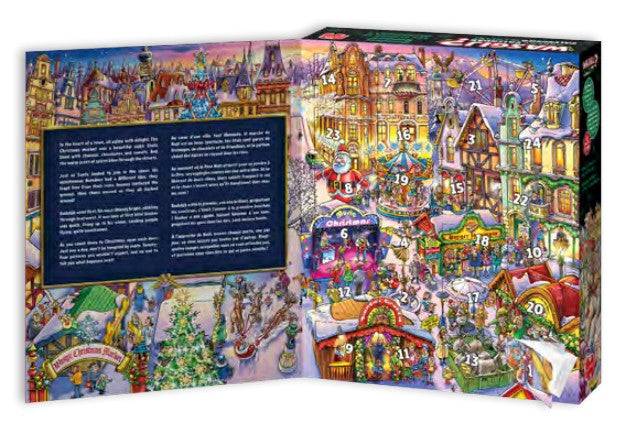 WASGIJ CALENDRIER DE L'AVENT CASSE-TÊTE 24 X 54 PIÈCES - LES RENNES SE DÉCHAÎNENT ! #70-00773