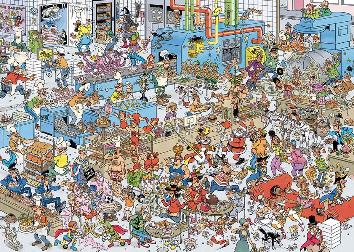 JUMBO JIGSAW PUZZLE 1000 PIECES - JVH THE BAKERY #70-00621