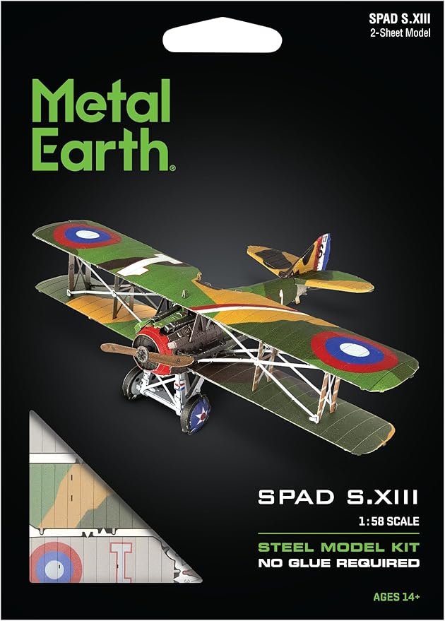 METAL EARTH - AVION CHASSEUR SPAD S.XIII 2 FEUILLES