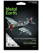 METAL EARTH - P-47 THUNDERBOLT PLANE 2 SHEETS