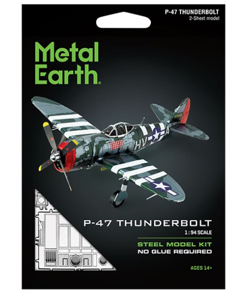 METAL EARTH - P-47 THUNDERBOLT PLANE 2 SHEETS