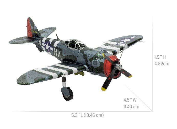 METAL EARTH - P-47 THUNDERBOLT PLANE 2 SHEETS