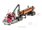 METAL EARTH ICONX - WESTERN STAR 4900SF CAMION GRUMIER ET REMORQUE 3 FEUILLES