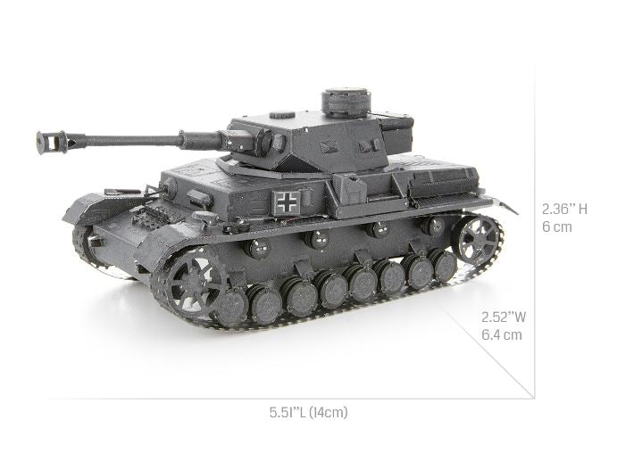 METAL EARTH PREMIUM SERIES - CHAR D'ASSAUT PANZER IV ALLEMAND 3 FEUILLES