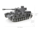 METAL EARTH PREMIUM SERIES - CHAR D'ASSAUT PANZER IV ALLEMAND 3 FEUILLES