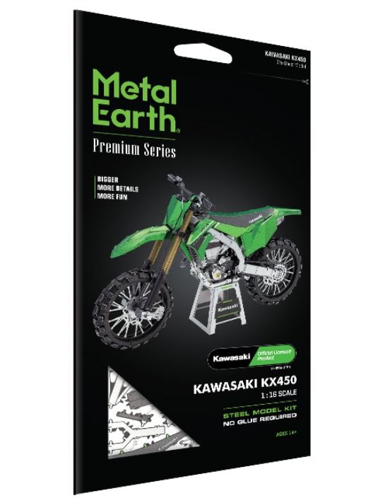METAL EARTH PREMIUM SERIES - KAWASAKI KX450 MOTORCYCLE 2.5 SHEETS