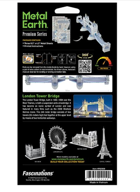 METAL EARTH PREMIUM SERIES - PONT DE LONDRES 3 FEUILLES