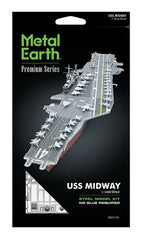 METAL EARTH PREMIUM SERIES - USS MIDWAY AIRCRAFT CARRIER 2 SHEETS
