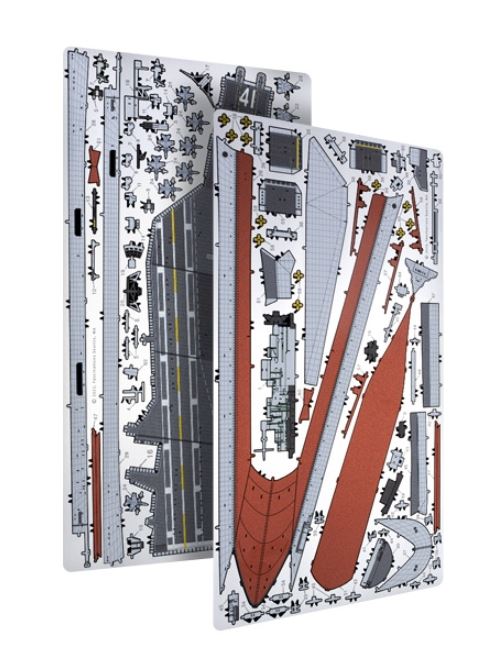 METAL EARTH PREMIUM SERIES - USS MIDWAY AIRCRAFT CARRIER 2 SHEETS