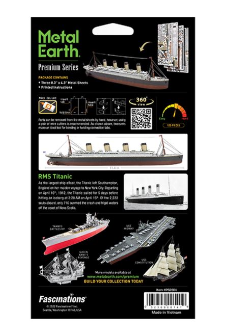 METAL EARTH PREMIUM SERIES - RMS TITANIC 3 FEUILLES
