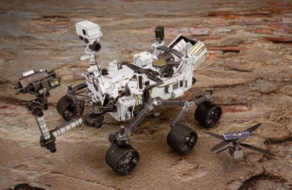 METAL EARTH - ROVER MARS PERSÉVÉRANCE ET HÉLICOPTÈRE INGÉNIOSITÉ