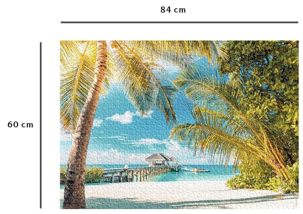 NATHAN CASSE-TÊTE 1500 PIÈCES - PLAGE PARADISIAQUE #76-00940