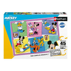 NATHAN CASSE-TÊTE 45 PIÈCES - L'UNIVERS COLORÉ DE MICKEY #76-04127