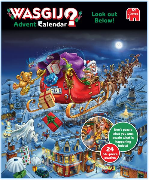 WASGIJ JIGSAW ADVENT CALENDAR 24 X 54 PIECES - CHRISTMAS #70-00468
