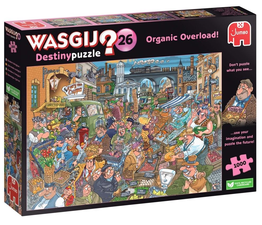 WASGIJ DESTINY NO 26 ROSE CASSE-TÊTE 1000 PIÈCES - SURCHARGE ORGANIQUE! (ORGANIC OVERLOAD!) #70-00595