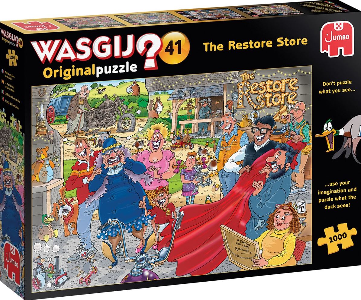 WASGIJ DESTINY NO 41 YELLOW JIGSAW PUZZLE 1000 PIECES - FULL RESTORATION #70-00583