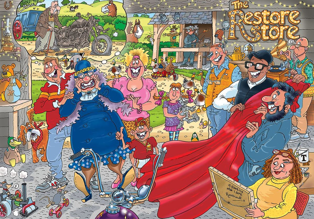 WASGIJ DESTINY NO 41 YELLOW JIGSAW PUZZLE 1000 PIECES - FULL RESTORATION #70-00583