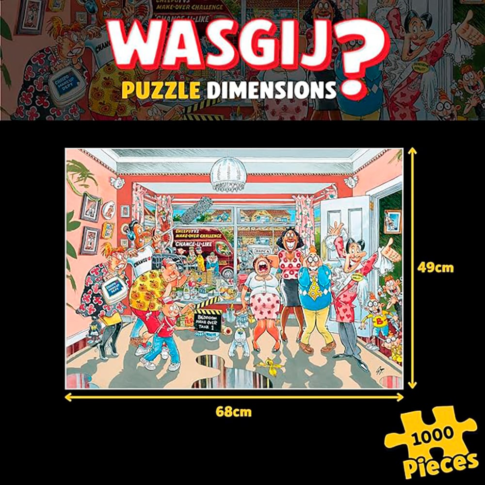 WASGIJ ORIGINAL RETRO NO 9 JAUNE CASSE-TÊTE 1000 PIÈCES - PETITES RÉNOVATIONS ! #70-00502