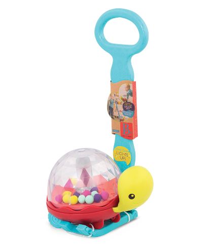 BATTAT ACTIVE - TROTTEUR À BILLES TORTUE "WALK 'N' POP!"
