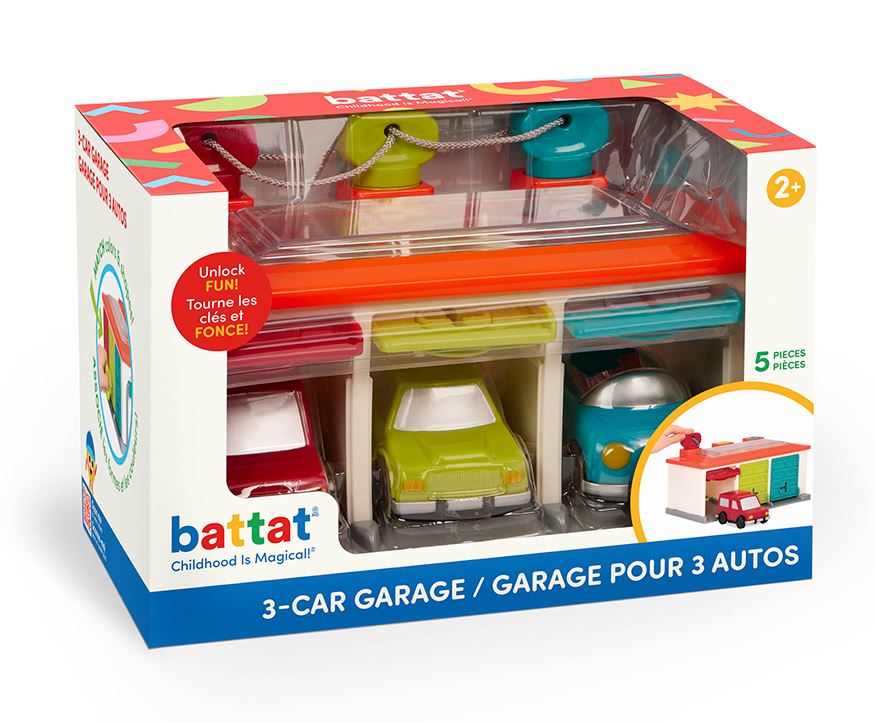 BATTAT - GARAGE À CLÉS POUR 3 AUTOS