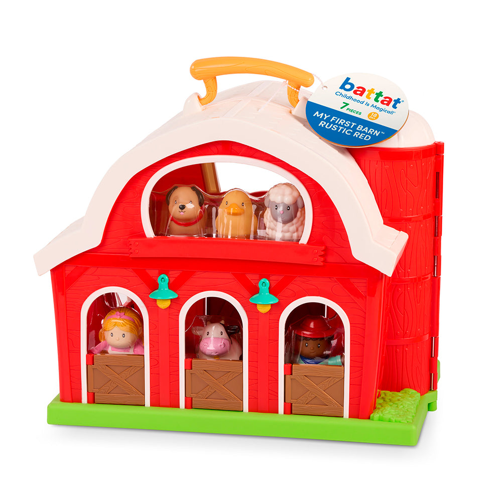 BATTAT - GRANDE FERME ROUGE ET FIGURINES BATTAT