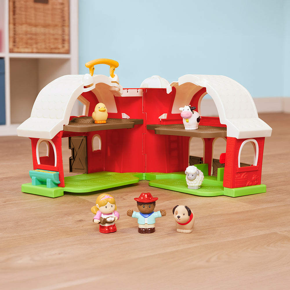 BATTAT - GRANDE FERME ROUGE ET FIGURINES BATTAT