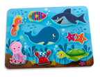BATTAT WOODY - CASSE-TÊTE DE BOIS 8 PIÈCES - CHUNKY "PEEK & EXPLORE" SOUS LA MER #BX2215