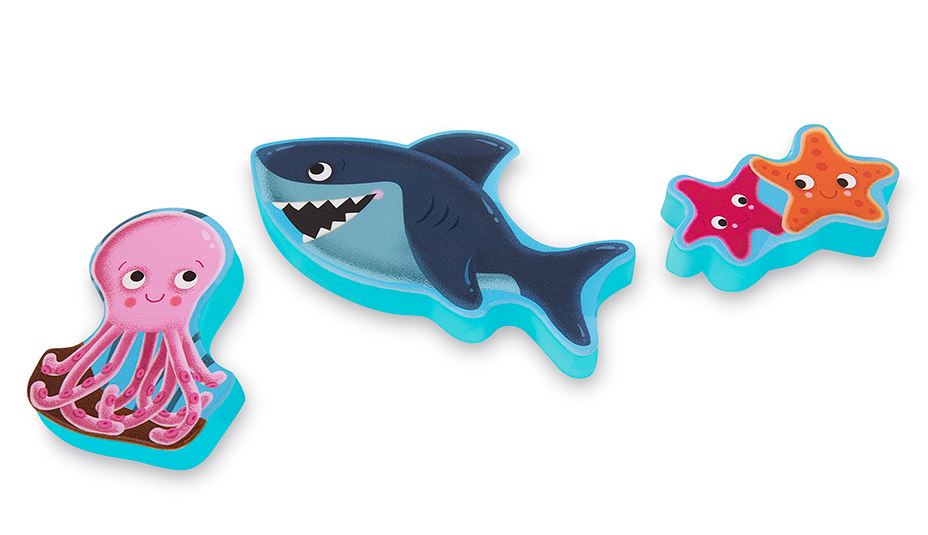 BATTAT WOODY - CASSE-TÊTE DE BOIS 8 PIÈCES - CHUNKY "PEEK & EXPLORE" SOUS LA MER #BX2215