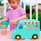 BATTAT WOODY - ENSEMBLE CAMION À CRÈME GLACÉE "SWEET SCOOPS"