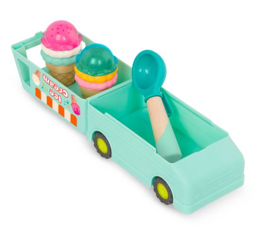 BATTAT WOODY - ENSEMBLE CAMION À CRÈME GLACÉE "SWEET SCOOPS"