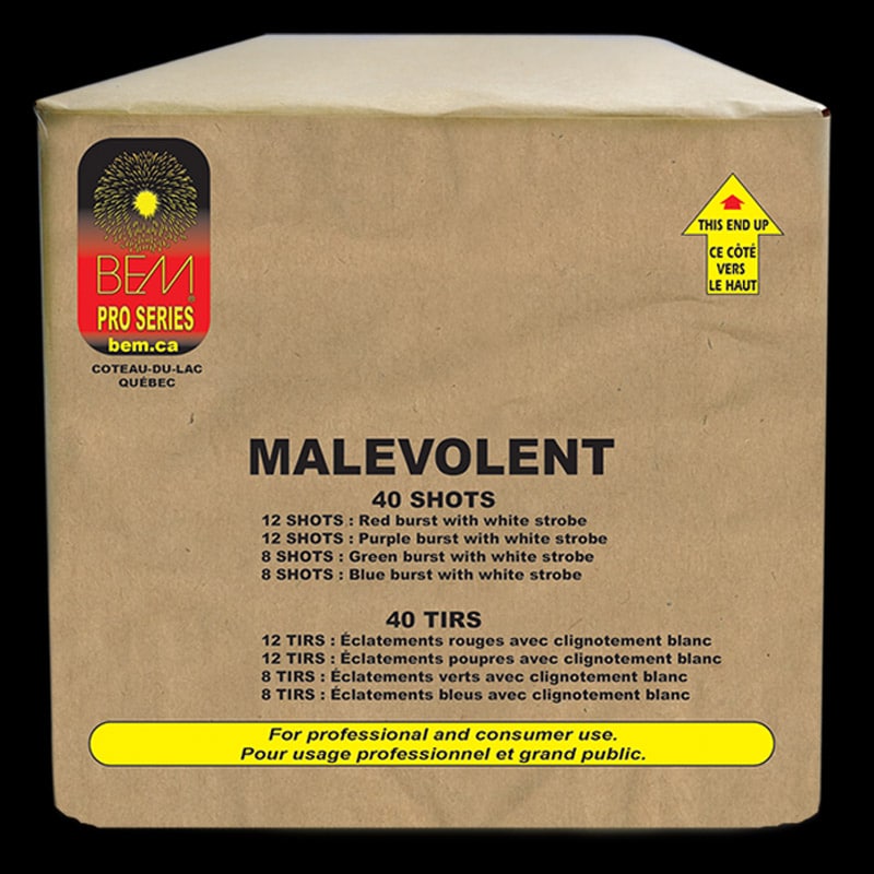 FEUX D'ARTIFICE - MALEVOLENT (40 SHOTS)